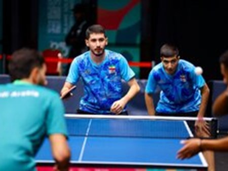 بازی های کشورهای اسلامی - ریاض/ تیم ملی تنیس روی میز نایب قهرمان شد