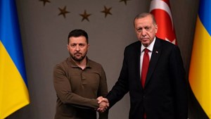 دیدار اردوغان و زلنسکی پشت در‌های بسته