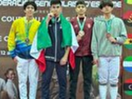 طلای تاریخی مرادی در جام‌جهانی شمشیربازی نوجوانان