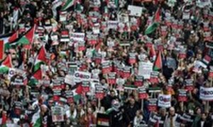 بزرگ‌ترین تظاهرات ضدصهیونیستی تاریخ انگلیس رقم خورد