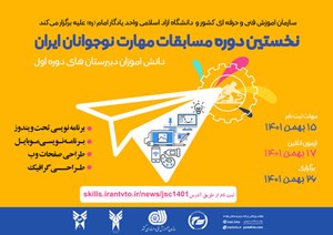 مسابقات ملی مهارت نوجوانان برگزار می‌شود