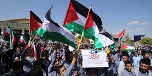 تجمع مردم اهواز در حمایت از مردم فلسطین