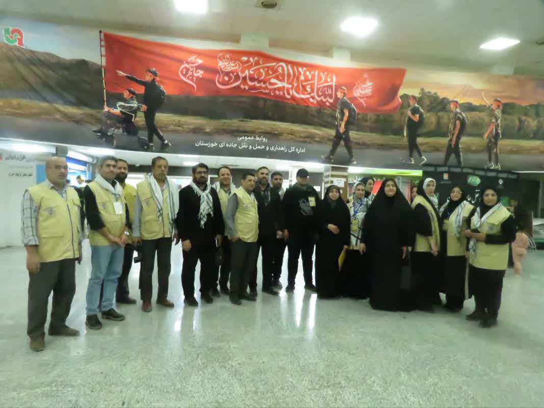 اولین کاروان رسانه ای سفیران حسینی بسیجیان رسانه خوزستان به مرز چذابه اعزام شد