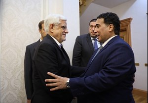 عارف در دیدار با رئیس شورای ریاستی لیبی: ایران مخالف هرگونه دخالت خارجی در امور داخلی لیبی است