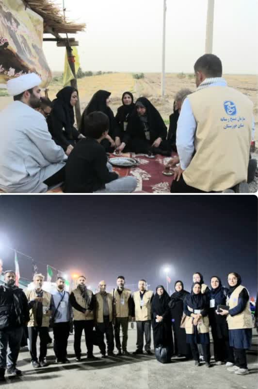 دومین کاروان رسانه ای سفیران حسینی خوزستان در روزخبرنگار در شلمچه