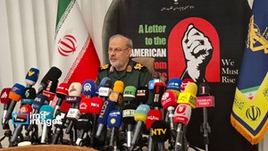 در نشست خبری مطرح شد: توضیحات سردار محبی از نامه سپاه به مردم آمریکا/ نامه سپاه فراتر از تبلیغات رسانه ای است