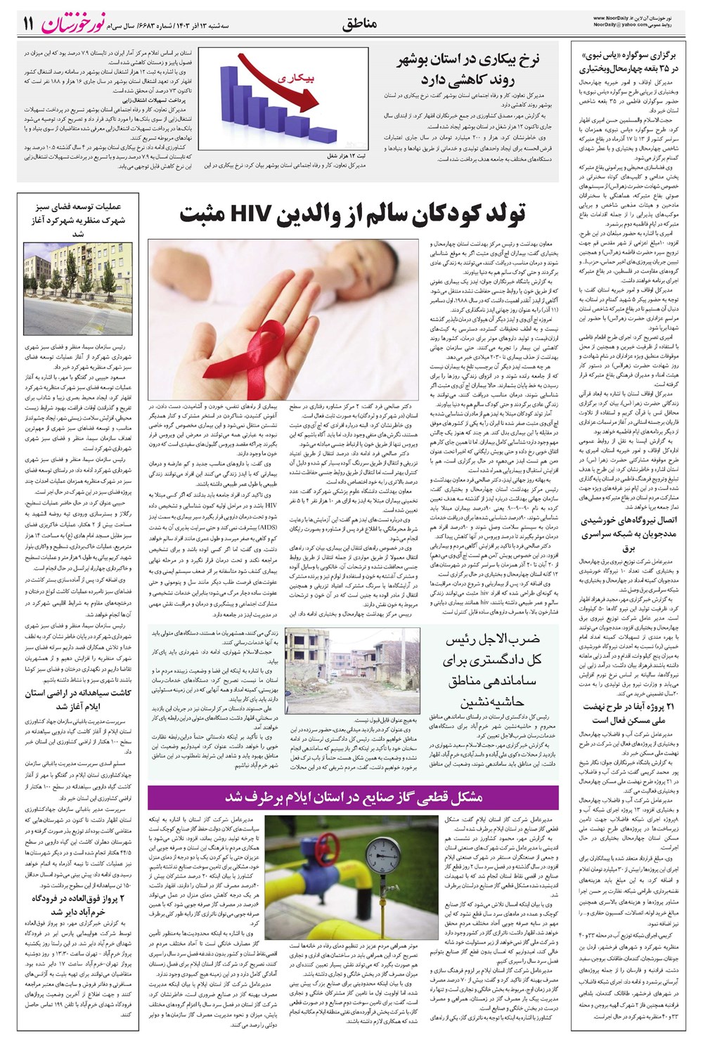 روزنامه تاریخ ۱۳ آذر ۱۴۰۳