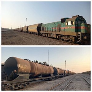 آغاز ترانزیت ریلی گازوئیل از بندر امام خمینی به افغانستان