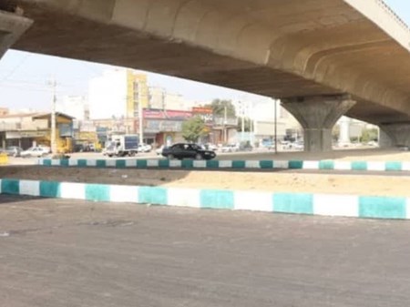 تقاطع شهدای غزه کلانشهر اهواز آماده بهره برداری