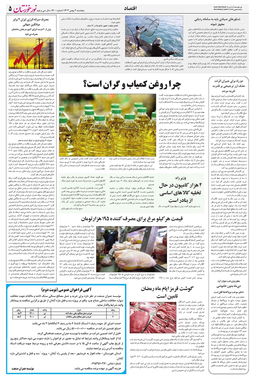 روزنامه تاریخ ۳ بهمن ۱۴۰۴